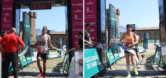 Imagen Kevin Alves y Ainhoa Amat se han proclamado ganadores de la modalidad de running en la IX edición de la Conquista del Castillo con un tiempo de 0:30:08 y 0:36:49 respectivamente