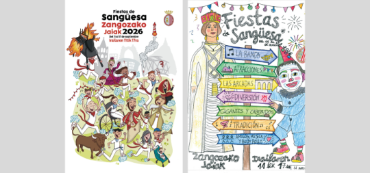 Imágen de la noticia - El cartel “Denak kalera!” anunciará las fiestas patronales de Sangüesa-Zangoza 2026