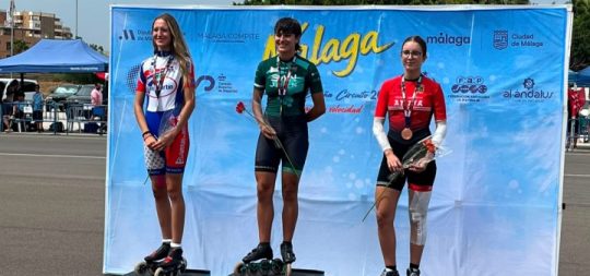 Imagen de la noticia: Uxue Sola Baigorri ha conseguido la medalla de oro en la vuelta 300 m, bronce en los 100 m y un 5 puesto en 15.000m eliminación